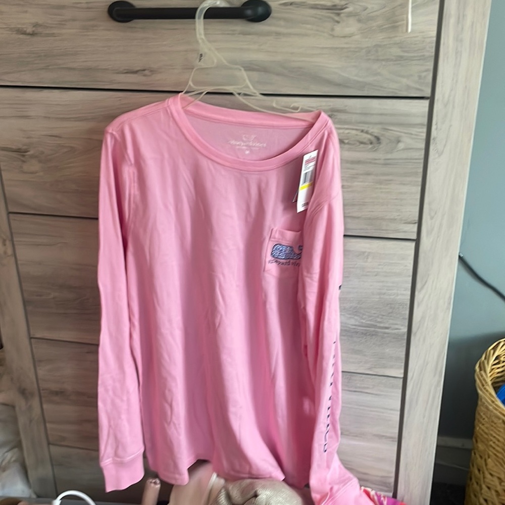 pink vineyard vines long sleeve